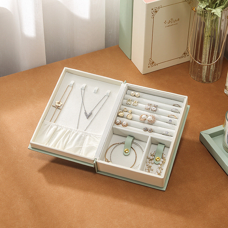 Jewelry Box for Women Girls, Book Shaped Jewelry Organizer Box, Gift for Her-Birthday Gift