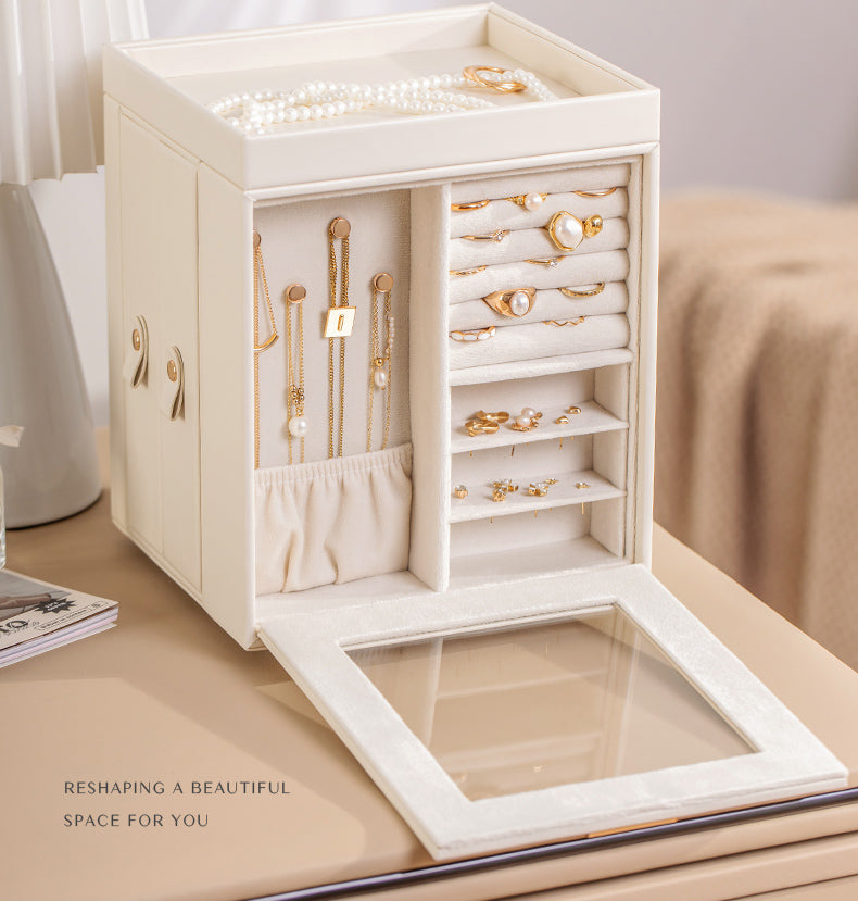 Personalised Rotating Jewellery Box with Mirror