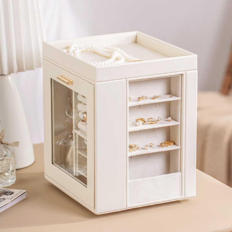 Personalised Rotating Jewellery Box with Mirror