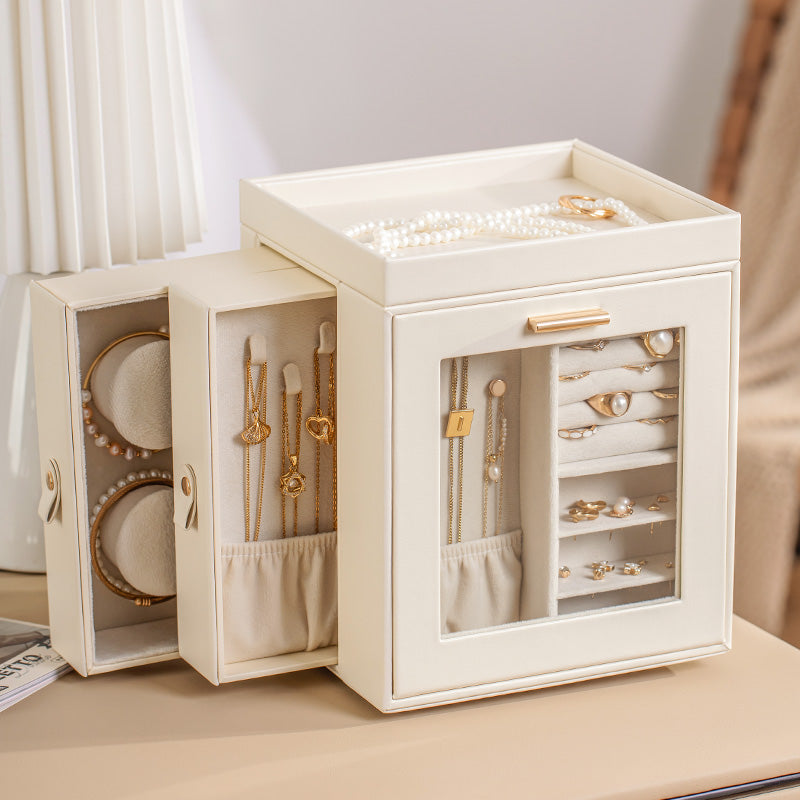 Personalised Rotating Jewellery Box with Mirror