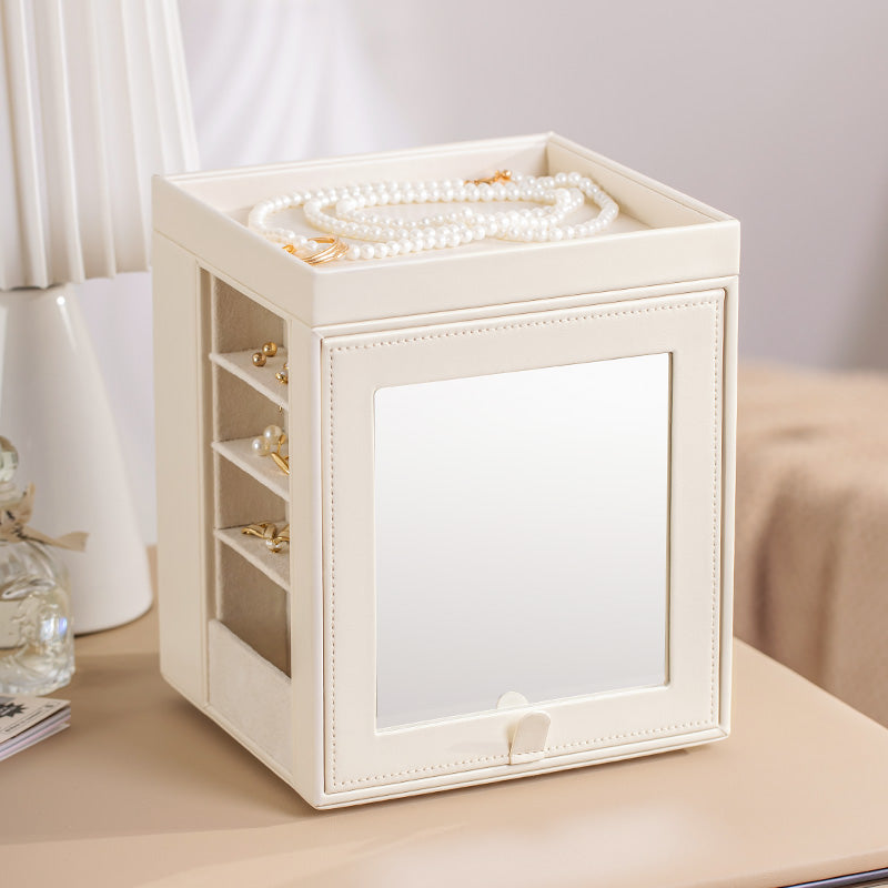 Personalised Rotating Jewellery Box with Mirror