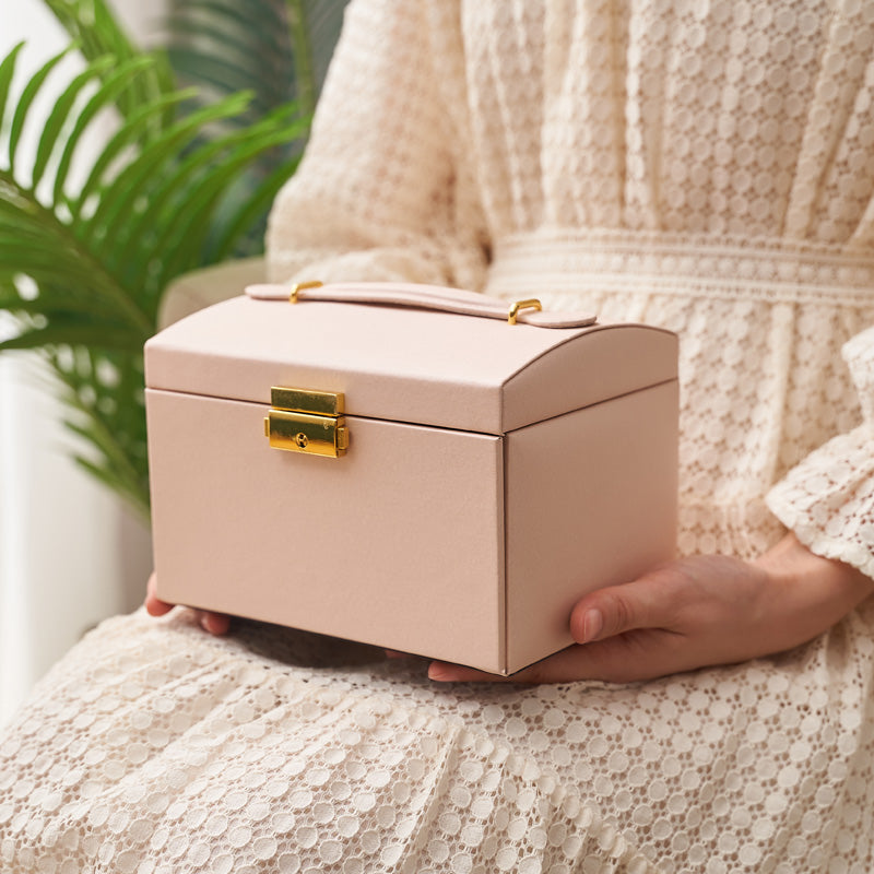 Jewellery Box for Women with Drawers, Leather Jewellery Case Organizer for Girls, Gift for Her, Birthday Christmas Gifts
