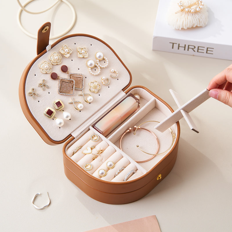 Personalised Portable Jewellery Box for Women Girls, Travel Storage Organiser, Her Birthday Gift