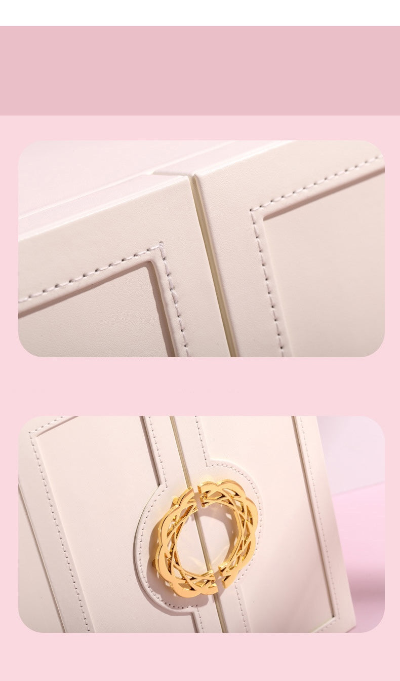 Personalized Jewellery Box with Drawers for Women Girls, Five-Layer Storage Case, Her Birthday Gift