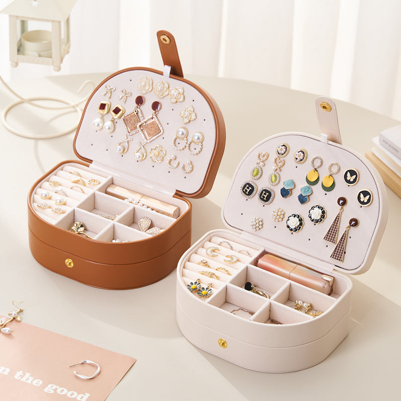Personalised Portable Jewellery Box for Women Girls, Travel Storage Organiser, Her Birthday Gift