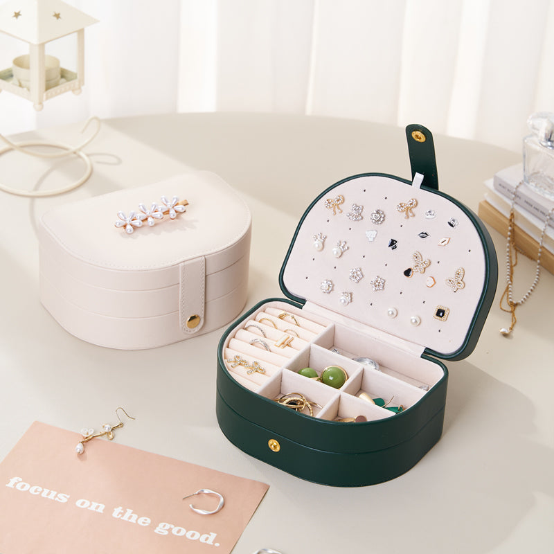 Personalised Portable Jewellery Box for Women Girls, Travel Storage Organiser, Her Birthday Gift