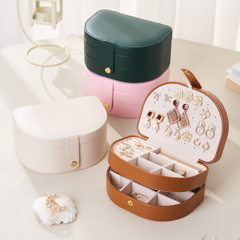 Personalised Portable Jewellery Box for Women Girls, Travel Storage Organiser, Her Birthday Gift