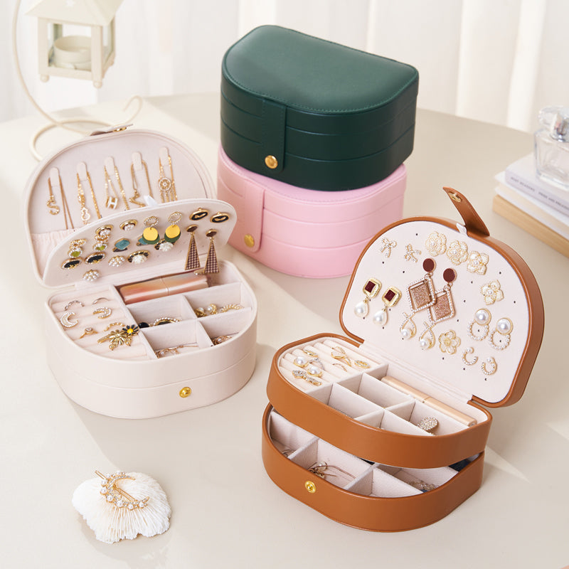Personalised Portable Jewellery Box for Women Girls, Travel Storage Organiser, Her Birthday Gift