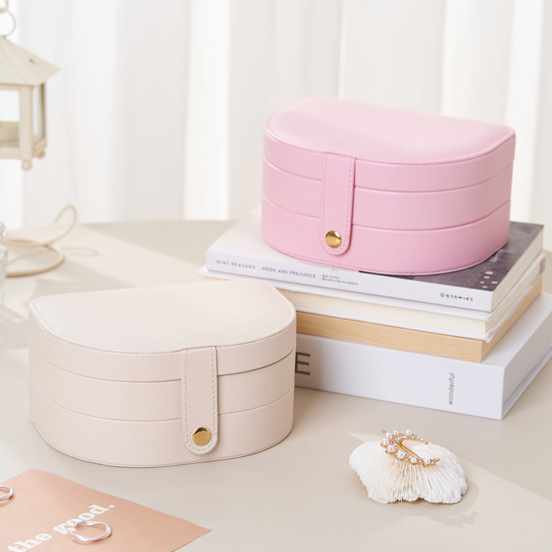 Personalised Portable Jewellery Box for Women Girls, Travel Storage Organiser, Her Birthday Gift