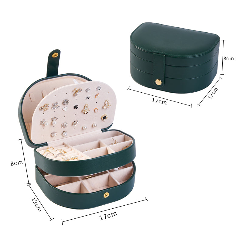 Personalised Portable Jewellery Box for Women Girls, Travel Storage Organiser, Her Birthday Gift