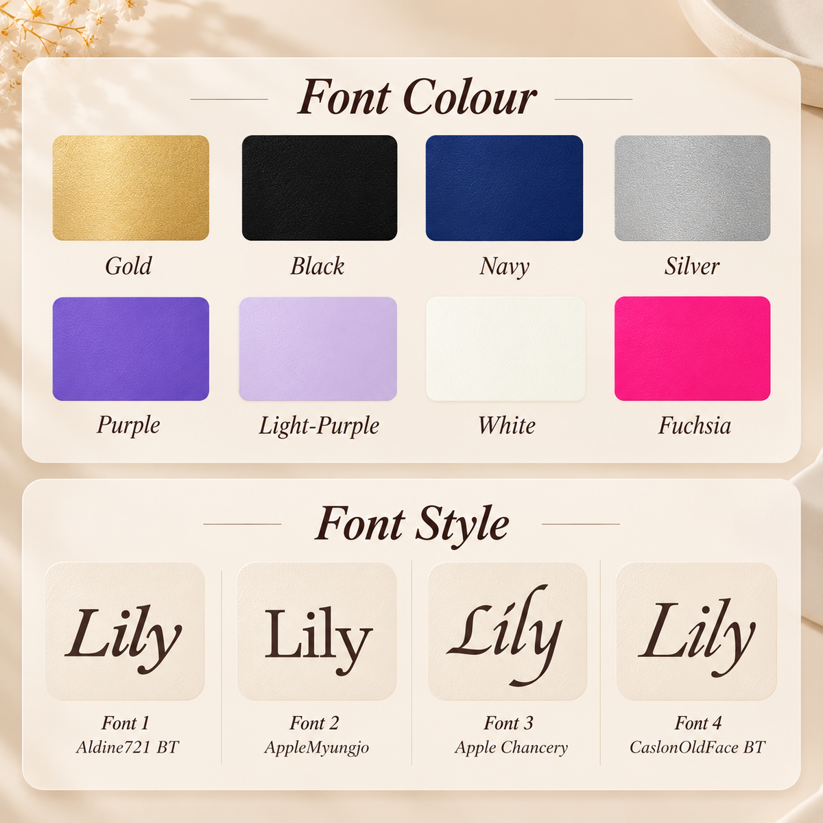 Personalised Jewellery Organiser Book