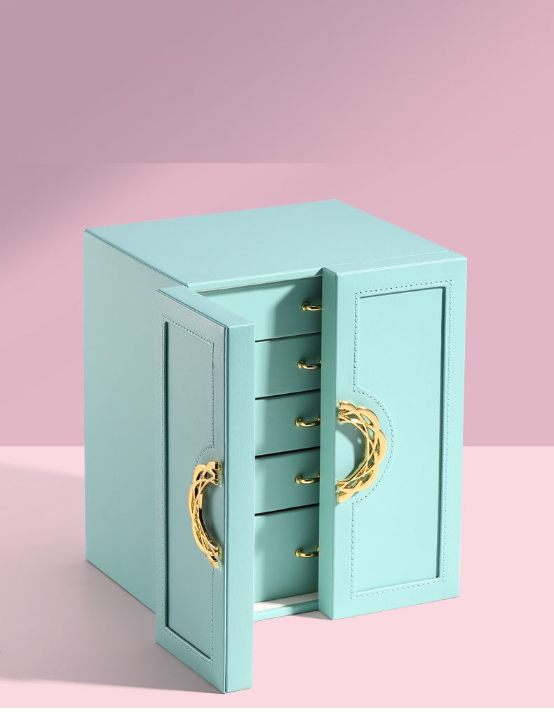 Personalized Jewellery Box with Drawers for Women Girls, Five-Layer Storage Case, Her Birthday Gift