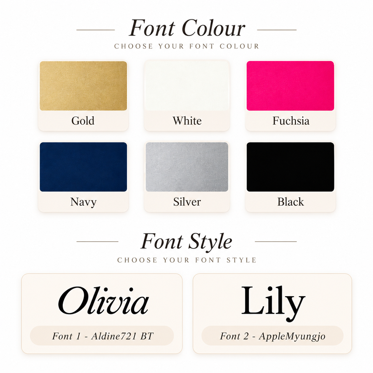 Personalised Large Jewellery Box with 2 Drawers – Custom Name Jewellery Organiser