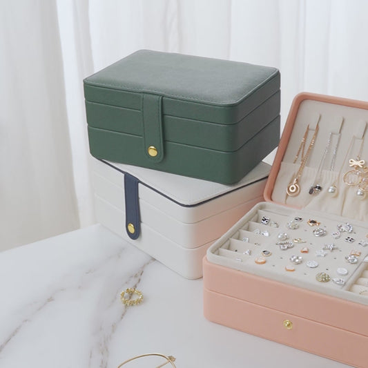 Personalized Jewellery Box for Women Girls, Three-Layer Travel Storage Organiser, Gift for Her/Birthday Gift