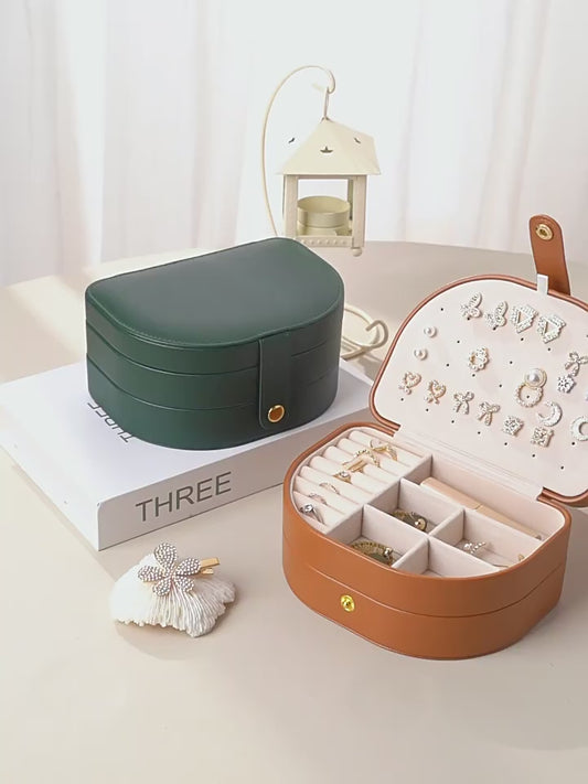 Personalised Portable Jewellery Box for Women Girls, Travel Storage Organiser, Her Birthday Gift