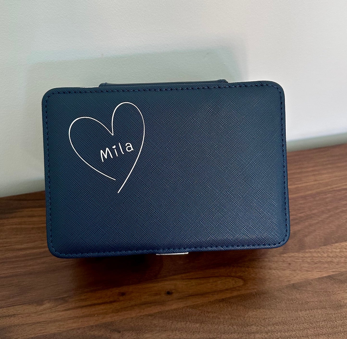 Personalized Jewellery Box for Women Girls, Three-Layer Travel Storage Organiser, Her Christmas/Birthday Gift